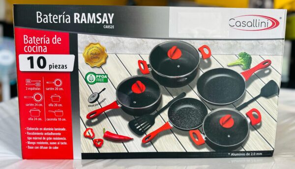 Bateria de Cocina Casillini 10 piezas
