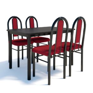 Juego de Comedor Metalico 4 Personas