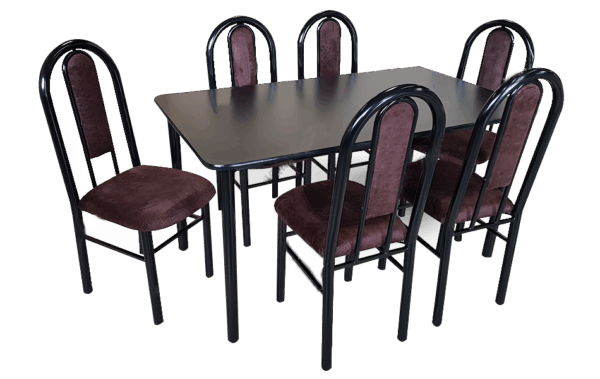 Juego de Comedor Metalico 6 Personas