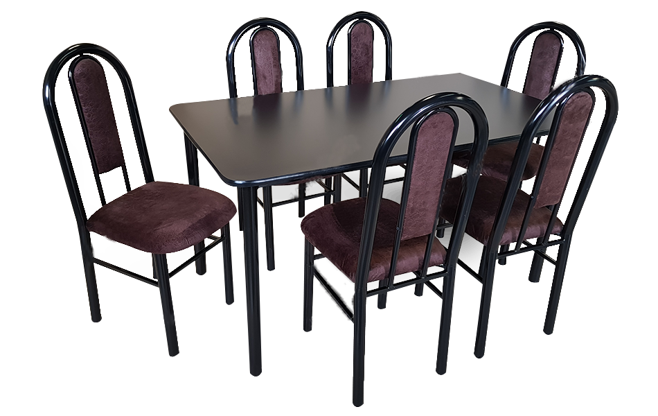 Juego de Comedor Metalico 6 Personas