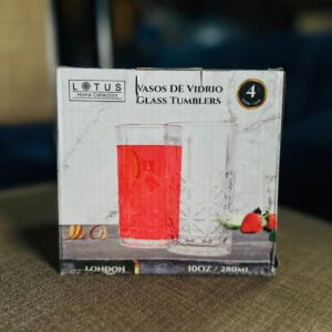 Set de Vasos de Vidrio 4/U