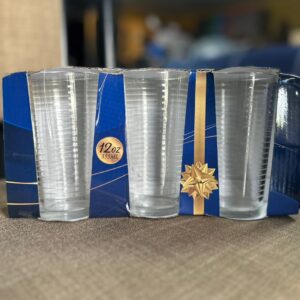 Set de Vaso de Vidrio 12 Onzas